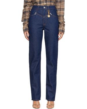 Stella McCartney Chaps Stitch Slim-Leg Jeans - Blue