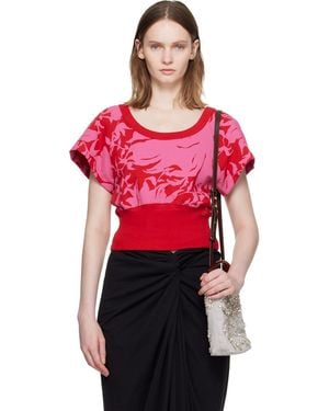 Dries Van Noten Floral T-Shirt - Red
