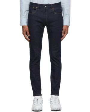 Fumito Ganryu 5 Pockets Separate Skinny Jeans - Blue
