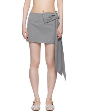 Sandy Liang Skar Miniskirt - Black