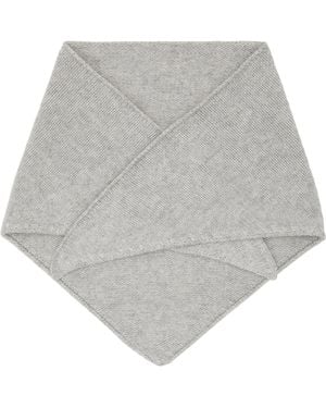 Yves Salomon Bandana Scarf - Gray