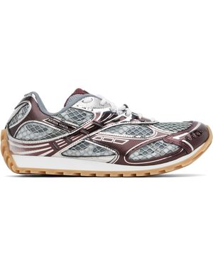 Bottega Veneta Burgundy & Orbit Trainers - Black