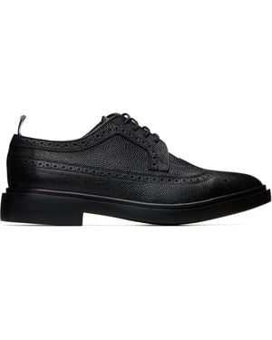 Thom Browne Pebble Grain Longwing Brogues - Black