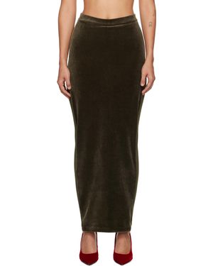 Pushbutton Jupe-Short Kaki À Panneaux - Noir