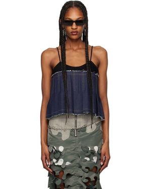 ANDERSSON BELL Kina Denim Camisole - Black