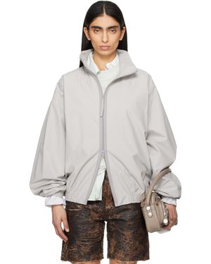 Acne Studios グレー ロゴ ジャケット