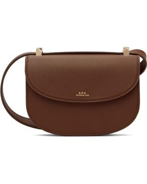 A.P.C. Genève Mini Bag - Brown