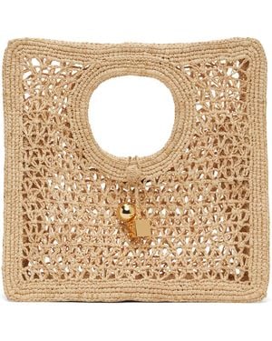 Jacquemus La Croisière 'The Spiaggia Small Square' Tote - Natural