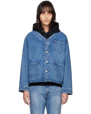 Levi's Blue Union Engineer Denim Cardigan