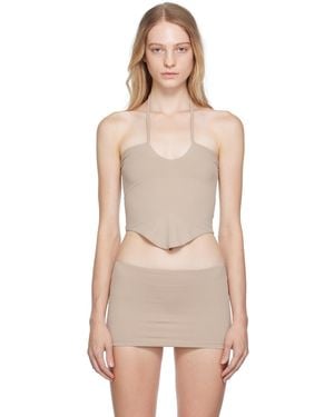 BINYA Ssense Exclusive Taupe Camisole - Natural