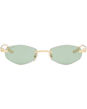 Cartier 'Panthère De Sunglasses - Green