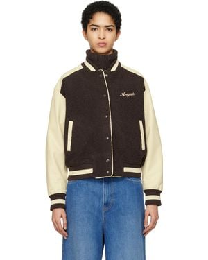 Axel Arigato Blouson Aviateur De Style Teddy Saul Brun Et - Noir