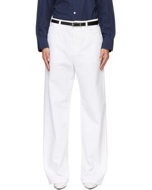 Rohe Jean Ample Bruun Blanc - Bleu