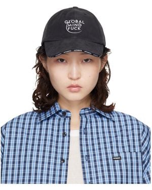 Vetements 'Global Mf' Cap - Blue