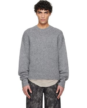 HELIOT EMIL Roan Alpaca Knit Jumper - Grey