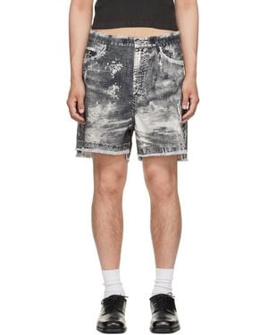 CAMPERLAB Corduroy Print Cutoff Shorts - Gray