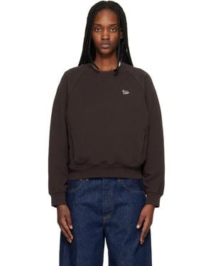 Maison Kitsuné Baby Fox Open Pocket Sweatshirt - Black