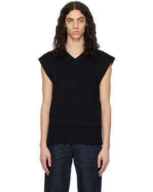 ANDREADAMO Layered Back Vest - Black