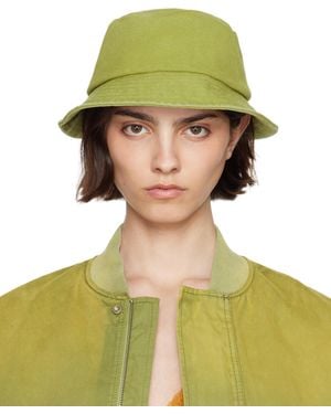 JW Anderson Khaki Anchor Logo Bucket Hat - Green
