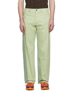 Robyn Lynch Panelled Jeans - Green