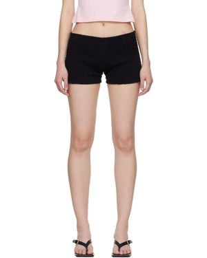 Vetements Gathered Baby Shorts - Black
