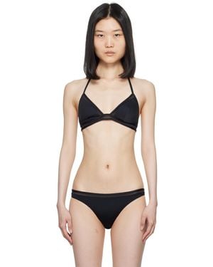 La Perla Panelled Bikini Top - Black