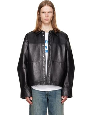 Helmut Lang Bonded Leather Jacket - Black