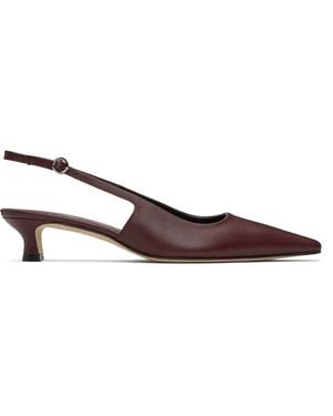 【関税込み】Aeyde バーガンディ Maeve レザー ヒールサンダル Maeve Leather Stiletto Sandals – Aeyde