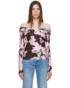 Stine Goya Brown & Pink Yuna Long Sleeve T-shirt - Black