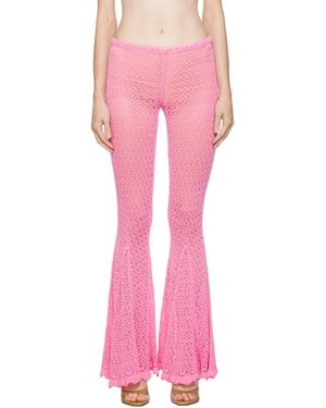 Blumarine Pink Flared Pants