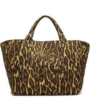 Ganni Xxl Tote - Metallic