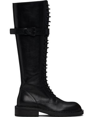 Ann Demeulemeester High Danny Tall Boots - Black