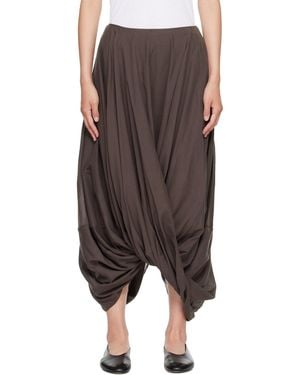 TOTEME Cocoon Maxi Skirt - Brown