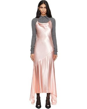 Mugler Robe Midi Floating Rose