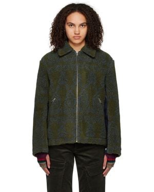 Paria Farzaneh Khaki Printed Jacket - Black