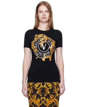 Versace Jeans Couture Printed T-Shirt - Black