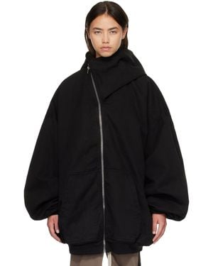 Rick Owens Tower Hun Hooded Jacket - Black