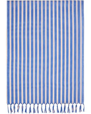 Issey Miyake December Generic Stripes Stole Scarf - Blue