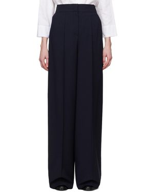 Max Mara ネイビー Cervo トラウザーズ - ブラック