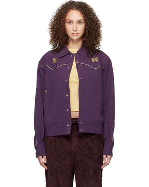 Needles Piping Cowboy Jacket - Purple