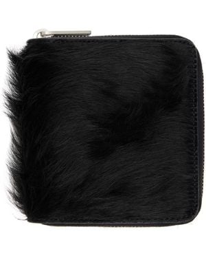 Rick Owens Concordians Zipped Wallet - Black