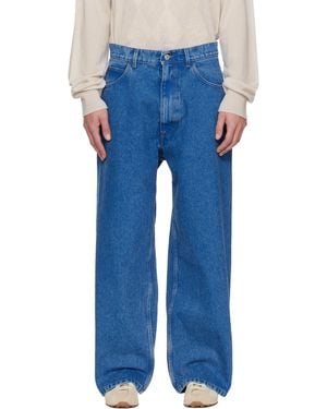 Marni ブルー ブリーチ コーティング ジーンズ