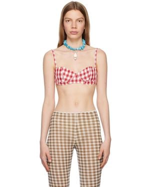 Acne Studios Red Sweetheart Bra - Orange