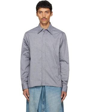 MM6 by Maison Margiela Long-Sleeved Shirt - Blue