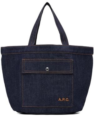 A.P.C. Jade Tote - Blue