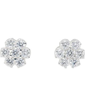 Hatton Labs Boucles D'Oreilles À Ornement Floral - Métallisé