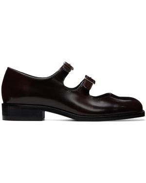 Sandy Liang Mary Jane Double Strap Welt Heels - Black
