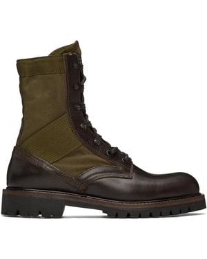 Belstaff Khaki Trooper Boots - Green