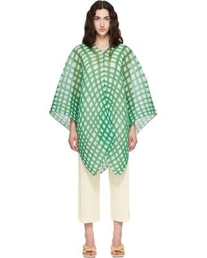 Pleats Please Issey Miyake Basket Madame-t Scarf - Green