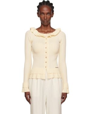 Holzweiler ベージュ Ripple カーディガン - マルチカラー